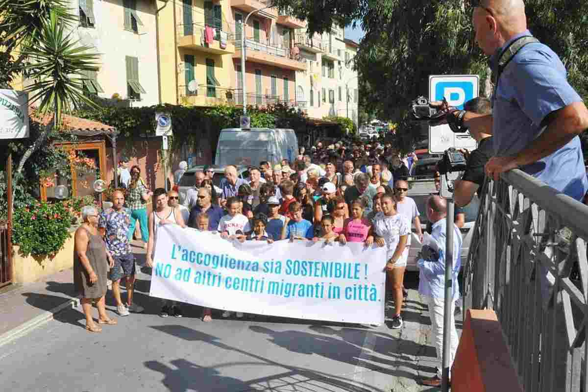 Proteste anti migranti a Ventimiglia